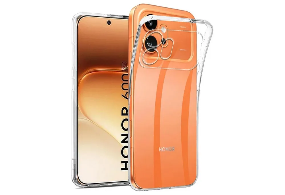 CoolGadget Handyhülle Transparent Ultra Slim Case für Honor 600 6,57 Zoll, Silikon Hülle Dünne Schutzhülle für Honor 600 Hülle