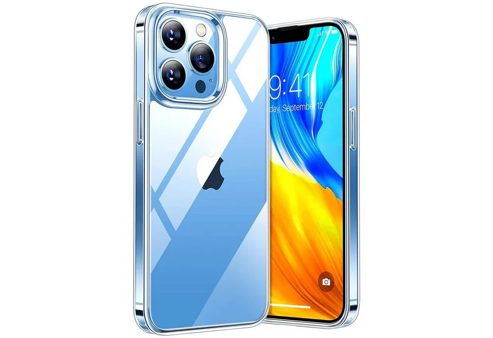 CoolGadget Handyhülle Transparent Ultra Slim Case für Apple iPhone 13 Pro Max 6,7 Zoll, Silikon Hülle Dünne Schutzhülle für iPhone 13 Pro Max Hülle