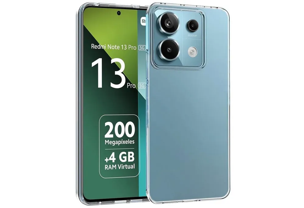 CoolGadget Handyhülle Transparent Ultra Slim Case für Xiaomi Redmi Note 13 Pro 5G 6,67 Zoll, Silikon Hülle Dünne Schutzhülle für Redmi Note 13 Pro 5G Hülle