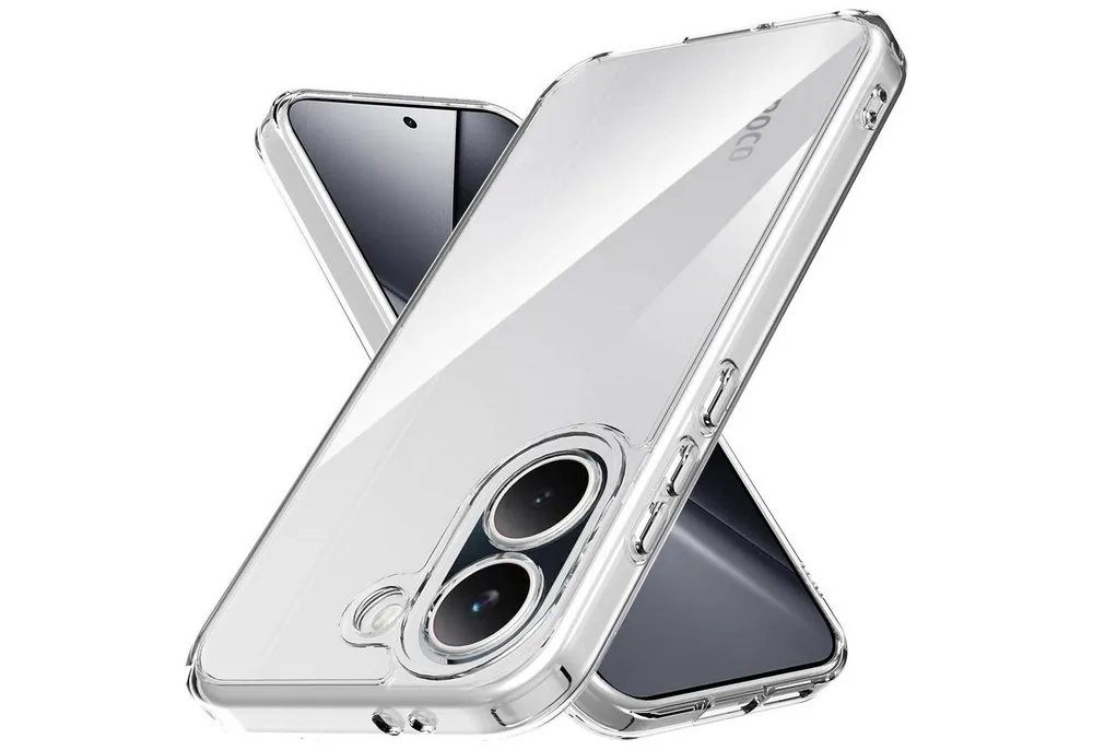 CoolGadget Handyhülle Transparent Ultra Slim Case für Xiaomi Poco X8 Pro 6,59 Zoll, Silikon Hülle Dünne Schutzhülle für Xiaomi Poco X8 Pro 5G Hülle