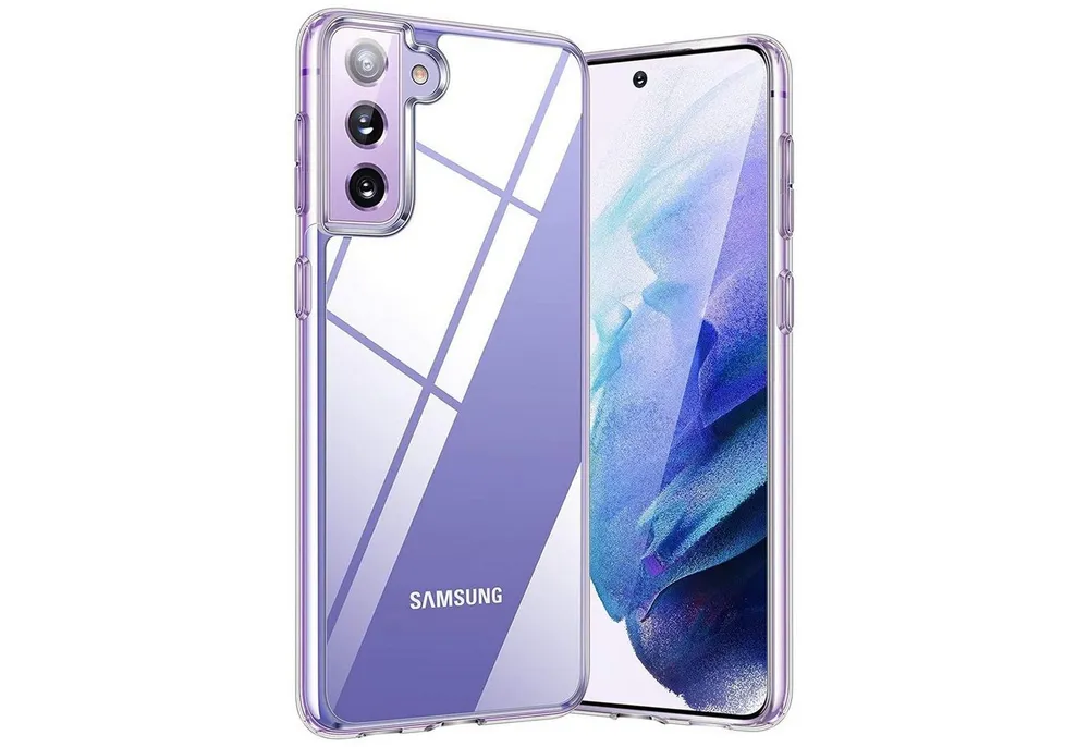 CoolGadget Handyhülle Transparent Ultra Slim Case für Samsung Galaxy S21 FE 6,4 Zoll, Silikon Hülle Dünne Schutzhülle für Samsung S21 FE 5G Hülle
