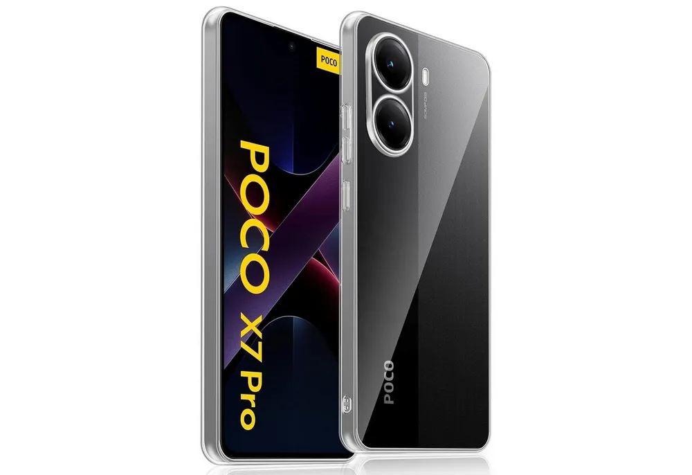 CoolGadget Handyhülle Transparent Ultra Slim Case für Xiaomi Poco X7 Pro 6,67 Zoll, Silikon Hülle Dünne Schutzhülle für Poco X7 Pro 5G Hülle