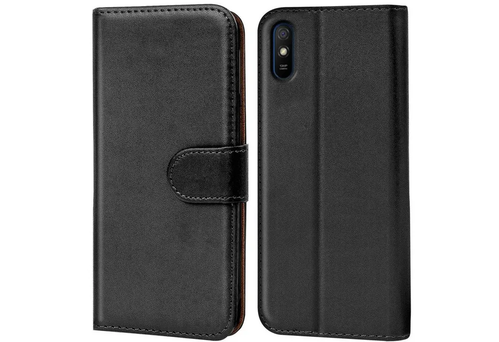 CoolGadget Handyhülle Wallet Klapp Tasche Book Case für Xiaomi Redmi 9A 6,53 Zoll, Hülle Klapphülle Flip Cover Etui Schutzhülle