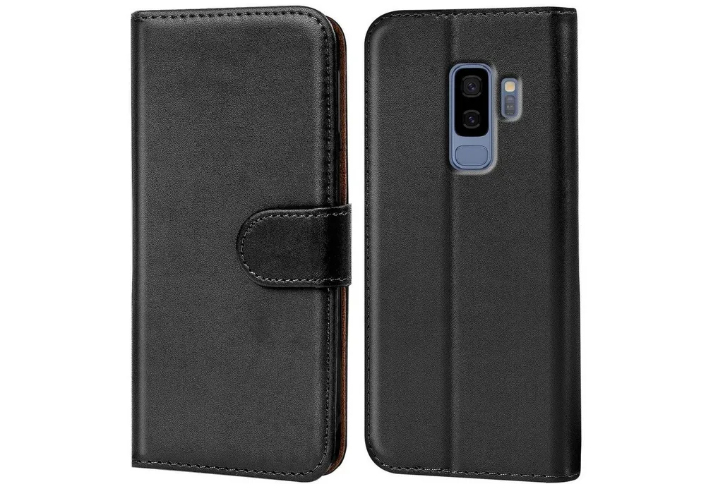 CoolGadget Handyhülle Wallet Klapp Tasche Book Case für Samsung Galaxy S9 Plus 6,2 Zoll, Hülle Klapphülle Flip Cover Etui Schutzhülle