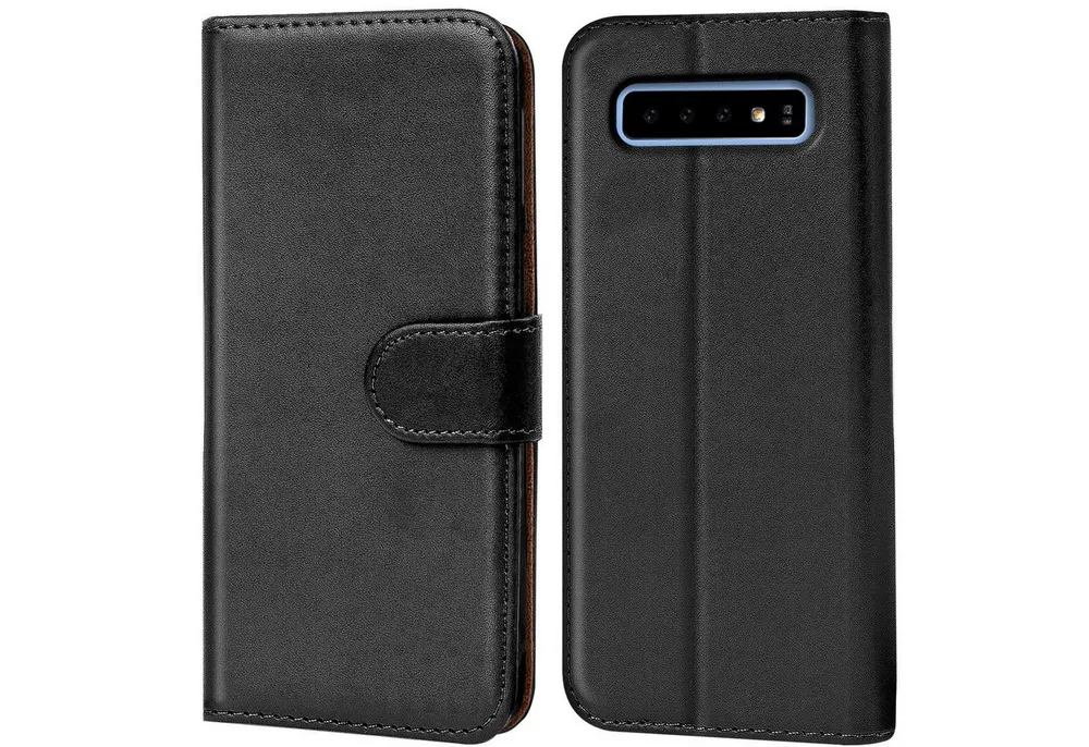 CoolGadget Handyhülle Wallet Klapp Tasche Book Case für Samsung Galaxy S10 6,1 Zoll, Hülle Klapphülle Flip Cover Etui Schutzhülle