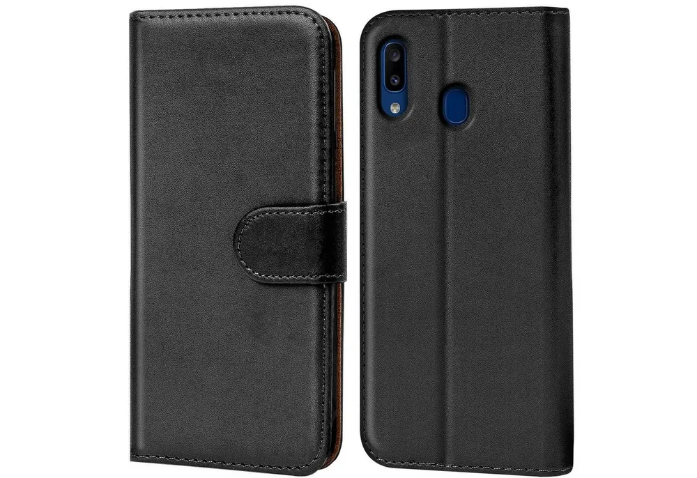 CoolGadget Handyhülle Wallet Klapp Tasche Book Case für Samsung Galaxy A20e 5,8 Zoll, Hülle Klapphülle Flip Cover Etui Schutzhülle