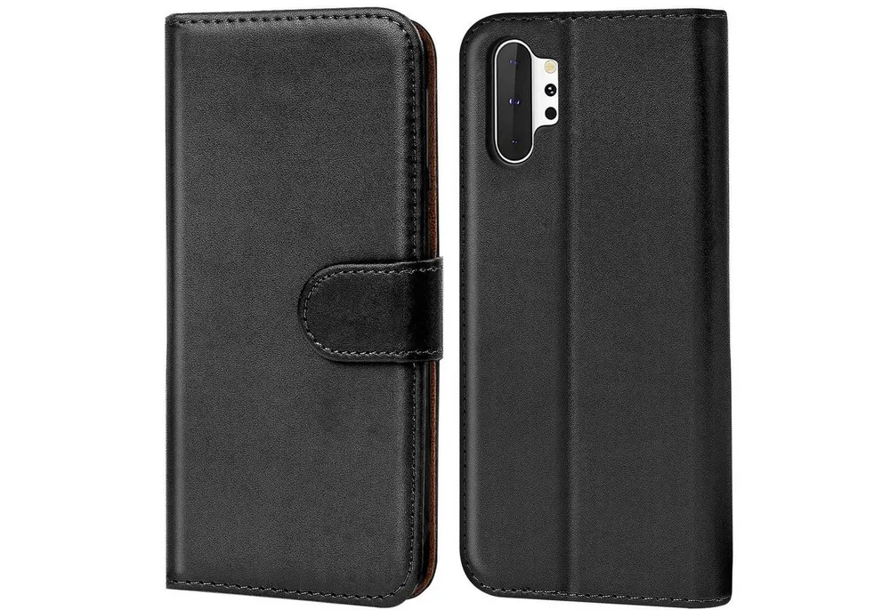 CoolGadget Handyhülle Wallet Klapp Tasche Book Case für Samsung Galaxy Note 10 Plus 6,8 Zoll, Hülle Klapphülle Flip Cover Etui Schutzhülle
