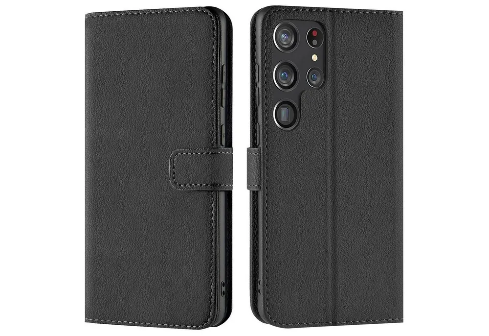 CoolGadget Handyhülle Wallet Klapp Tasche Book Case für Samsung Galaxy S23 Ultra 6,8 Zoll, Hülle Klapphülle Flip Cover Etui Schutzhülle