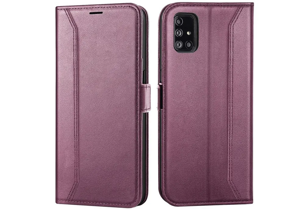 CoolGadget Handyhülle Wallet Klapptasche Cover Case für Samsung Galaxy A51 6,5 Zoll, Handy Tasche mit RFID Schutz Kartenfach Book Schutzhülle