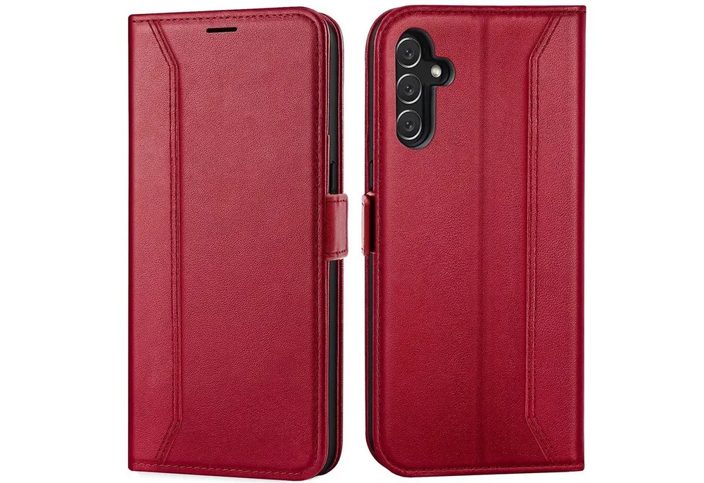 CoolGadget Handyhülle Wallet Klapptasche Cover Case für Samsung Galaxy A14 4G / 5G 6,8 Zoll, Handy Tasche mit RFID Schutz Kartenfach Book Schutzhülle