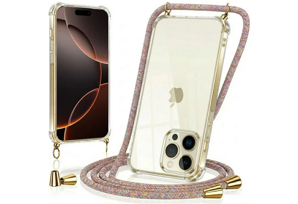 CoolGadget Handykette Handyhülle mit Handyband für Apple iPhone 17 Pro Max 6,9 Zoll, Case zum Umhängen Halsband Kordel mit Hülle für iPhone 17 Pro Max
