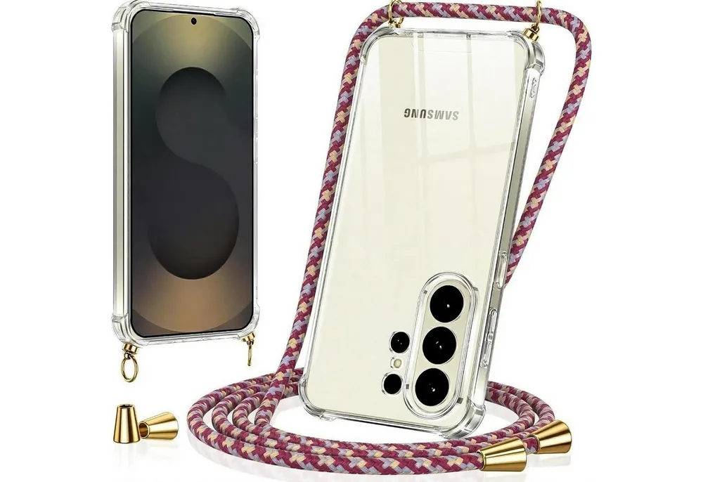 CoolGadget Handykette Handyhülle mit Handyband für Samsung Galaxy S26, Case zum Umhängen Kette Halsband Kordel mit Hülle für Samsung S26