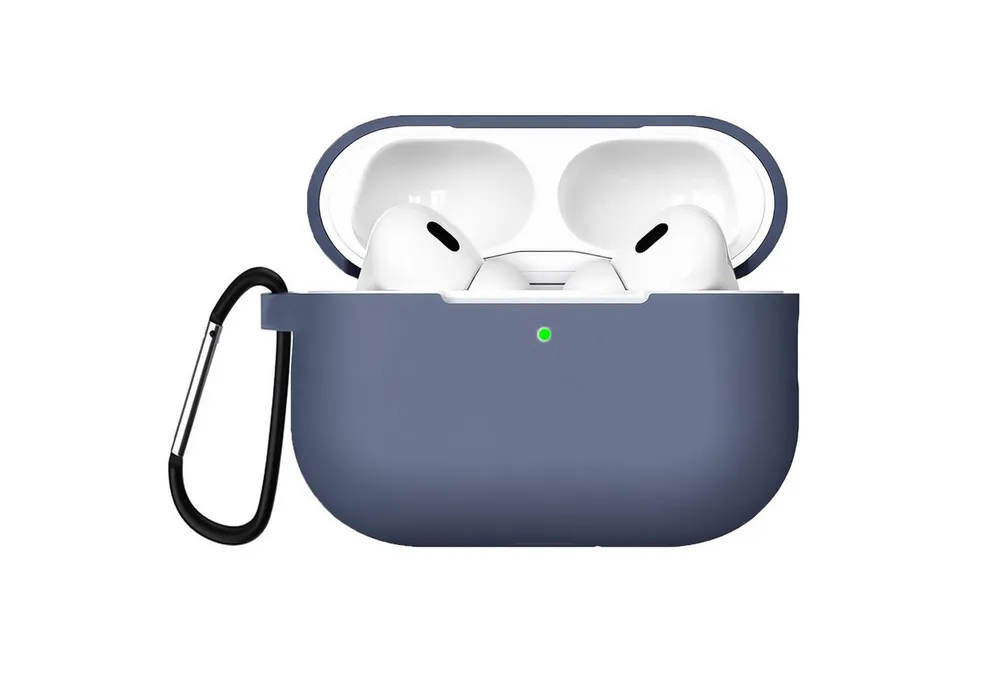 CoolGadget Kopfhörer-Schutzhülle Basic Silikon Hülle für AirPods Pro 3 Schutzhülle mit Karabiner, Soft Touch Case, stoßfest, rutschfest, 360° Schutz, kabellos ladbar