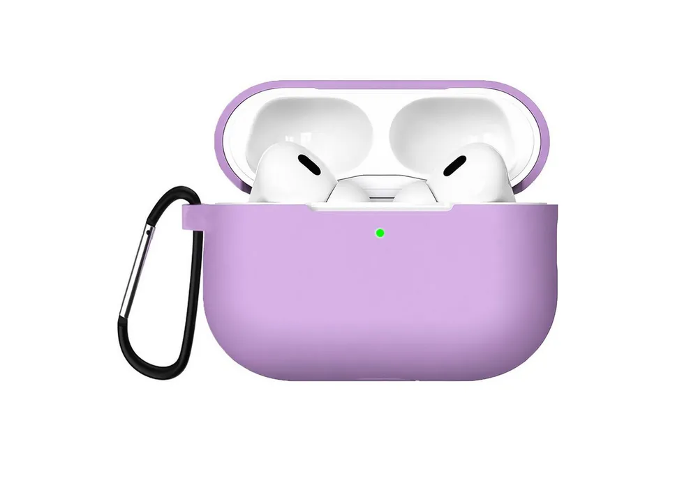 CoolGadget Kopfhörer-Schutzhülle Basic Silikon Hülle für AirPods Pro 3 Schutzhülle mit Karabiner, Soft Touch Case, stoßfest, rutschfest, 360° Schutz, kabellos ladbar