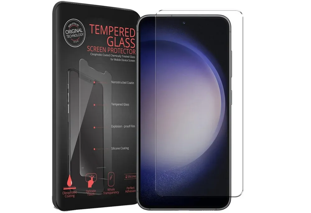 CoolGadget Schutzfolie Panzerfolie für Samsung Galaxy S23, (9H Härtegrad, 2x Schutzglas, 1xReinigungset), Displayfolie Panzer Schutzfolie 2 Stück für Samsung S23 Glas Folie