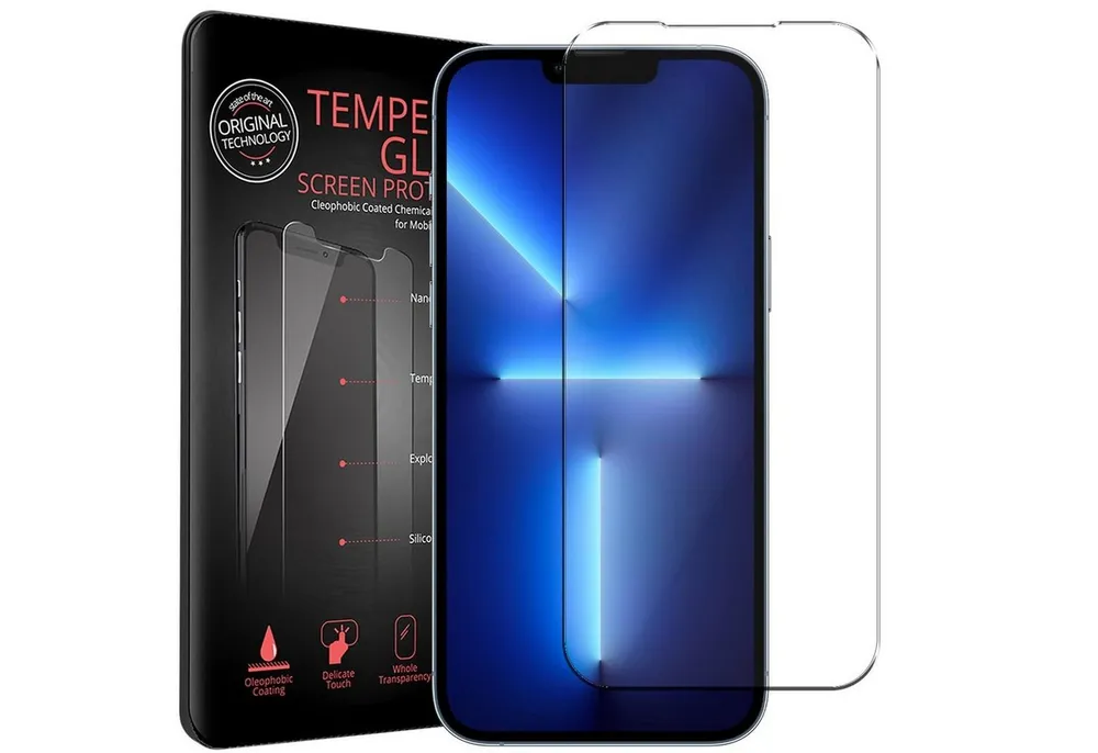 CoolGadget Schutzfolie Panzerfolie für Apple iPhone 13 / 13 Pro, (9H Härtegrad, 2x Schutzglas, 1xReinigungset), Displayfolie Schutzfolie 2 Stück für iPhone 13 / 13 Pro Glas Folie