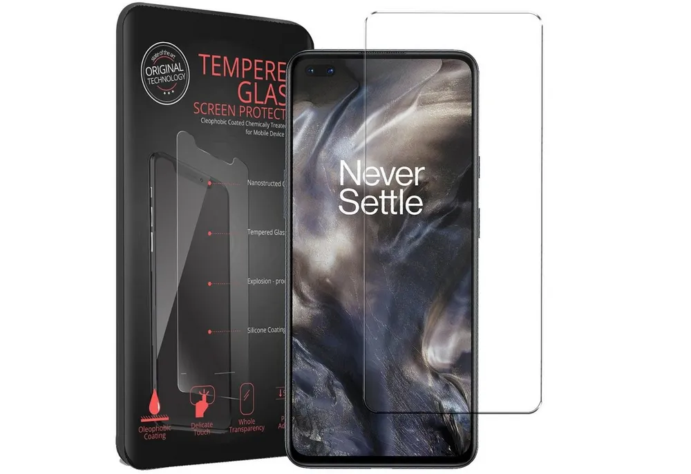 CoolGadget Schutzfolie Panzerfolie für OnePlus Nord, (9H Härtegrad, 2x Schutzglas, 1xReinigungset), Displayfolie Panzer Schutzfolie 2 Stück für OnePlus Nord Glas Folie