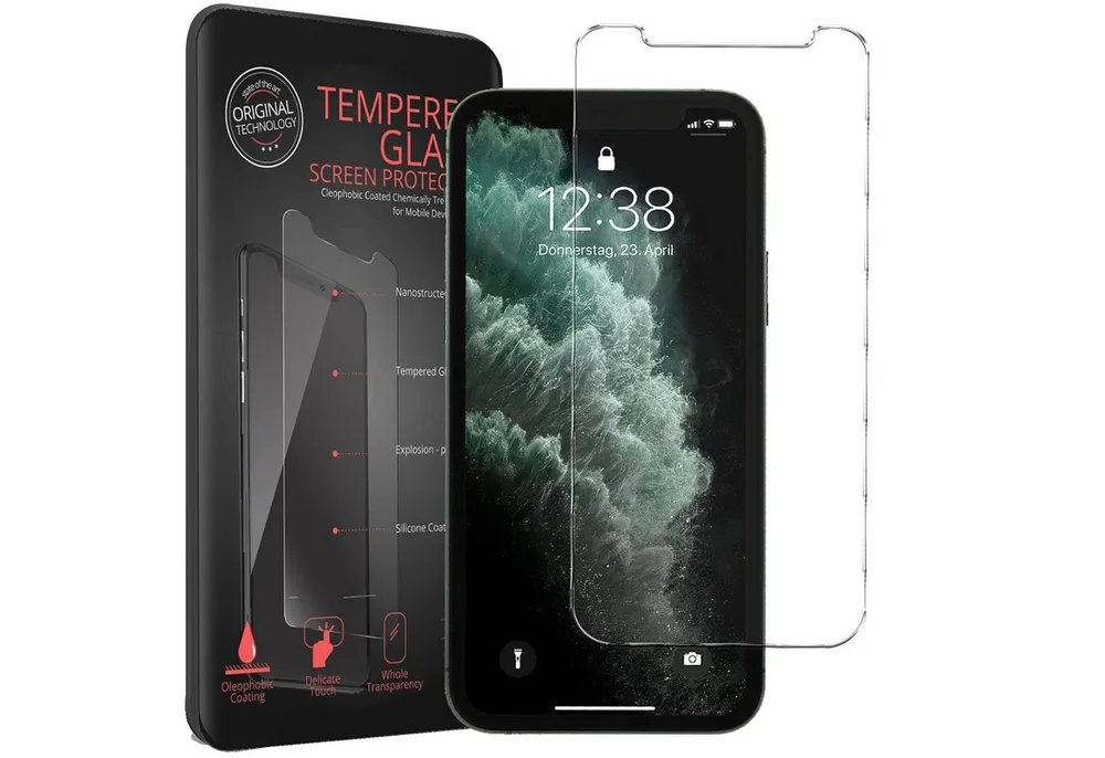 CoolGadget Schutzfolie Panzerfolie für Apple iPhone XR / 11, (9H Härtegrad, 2x Schutzglas, 1xReinigungset), Displayfolie Panzer Schutzfolie 2 Stück für iPhone XR / 11 Glas Folie