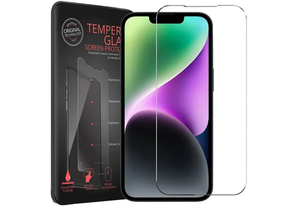 CoolGadget Schutzfolie Panzerfolie für Apple iPhone 14 Plus, (9H Härtegrad, 2x Schutzglas, 1xReinigungset), Displayfolie Panzer Schutzfolie 2 Stück für iPhone 14 Plus Glas Folie