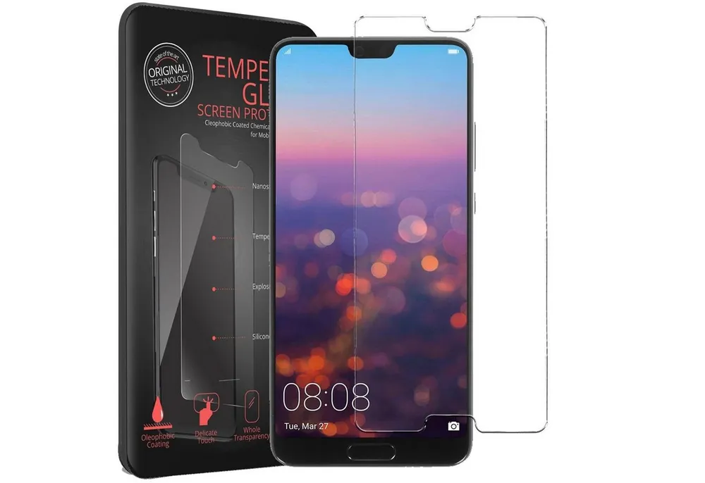 CoolGadget Schutzfolie Panzerfolie für Huawei P20, (9H Härtegrad, 2x Schutzglas, 1xReinigungset), Displayfolie Panzer Schutzfolie 2 Stück für Huawei P20 Glas Folie