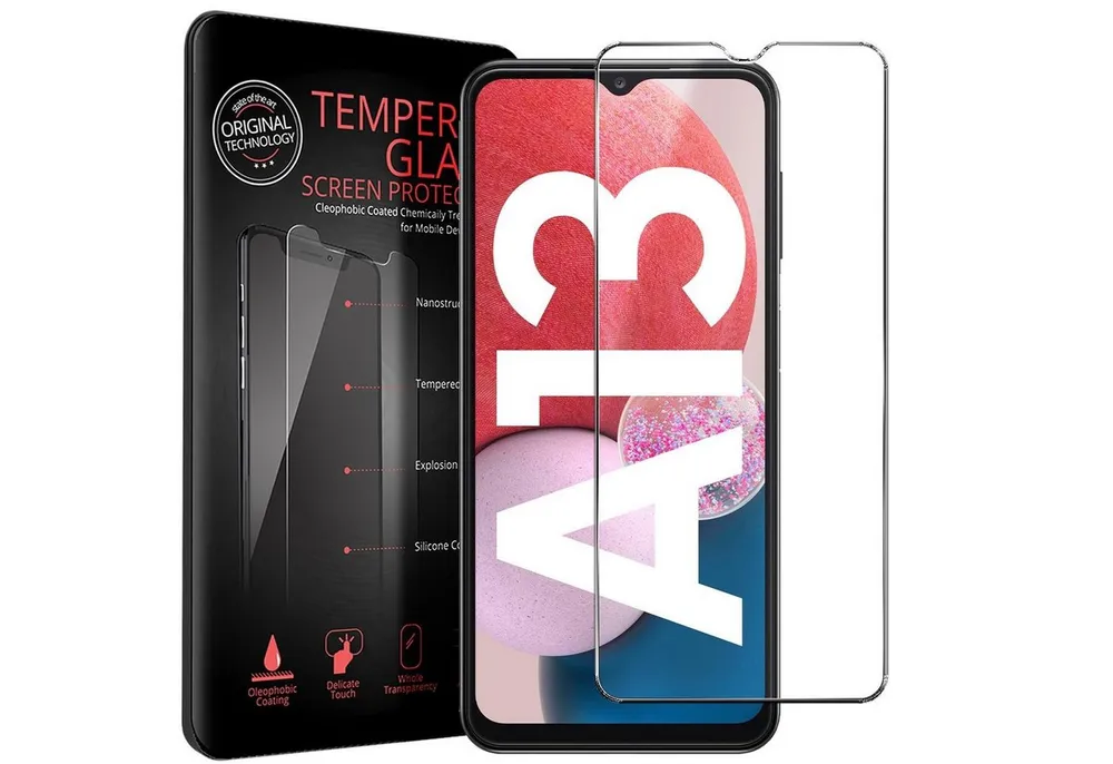CoolGadget Schutzfolie Panzerfolie für Samsung Galaxy A13 4G, (9H Härtegrad, 2x Schutzglas, 1xReinigungset), Displayfolie Panzer Schutzfolie 2 Stück für Samsung A13 4G Glas Folie