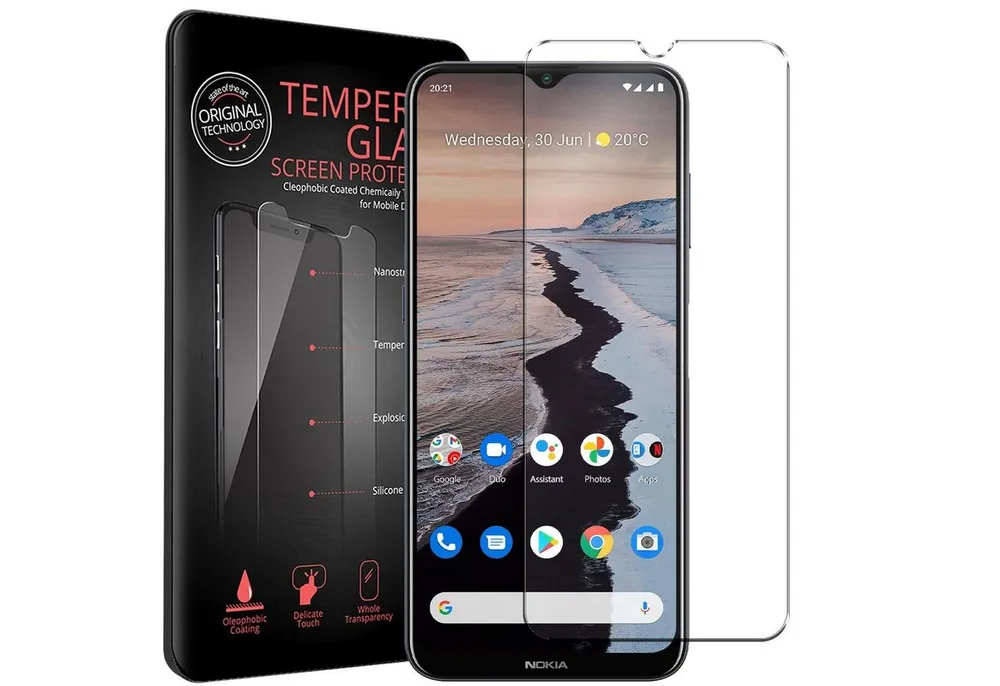 CoolGadget Schutzfolie Panzerfolie für Nokia G20 / G10, (9H Härtegrad, 2x Schutzglas, 1xReinigungset), Displayfolie Panzer Schutzfolie 2 Stück für Nokia G20 / G10 Glas Folie
