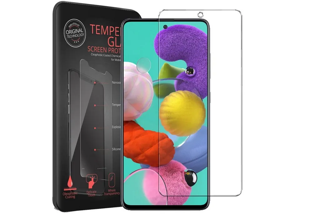 CoolGadget Schutzfolie Panzerfolie für Samsung Galaxy A51, (9H Härtegrad, 2x Schutzglas, 1xReinigungset), Displayfolie Panzer Schutzfolie 2 Stück für Samsung A51 Glas Folie