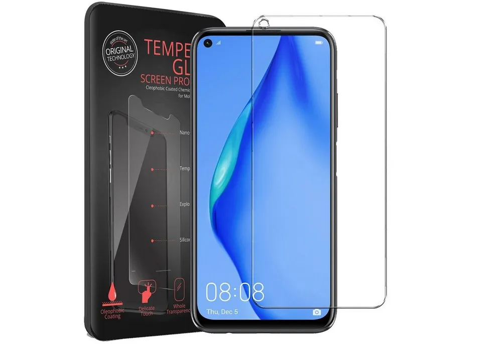 CoolGadget Schutzfolie Panzerfolie für Huawei P40 Lite, (9H Härtegrad, 2x Schutzglas, 1xReinigungset), Displayfolie Panzer Schutzfolie 2 Stück für Huawei P40 Lite Glas Folie