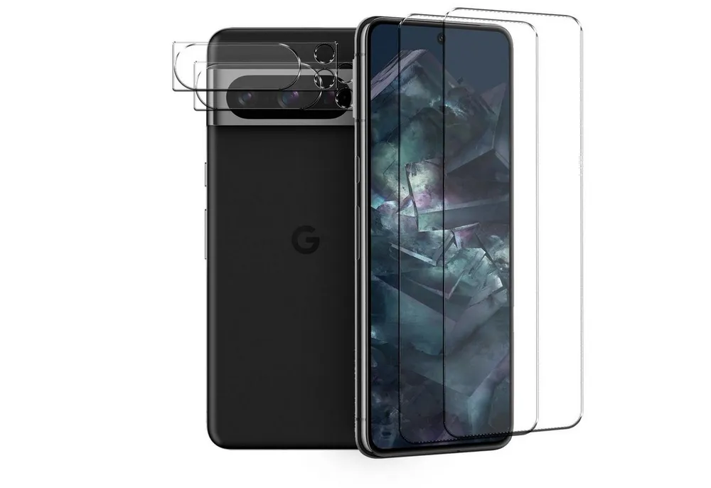 CoolGadget Schutzfolie Panzerfolie für Google Pixel 9, (Spar-Set 4in1, 2x Displayschutz, 2x Kameraschutz), Panzerglas Schutzfolie für Google Pixel 9