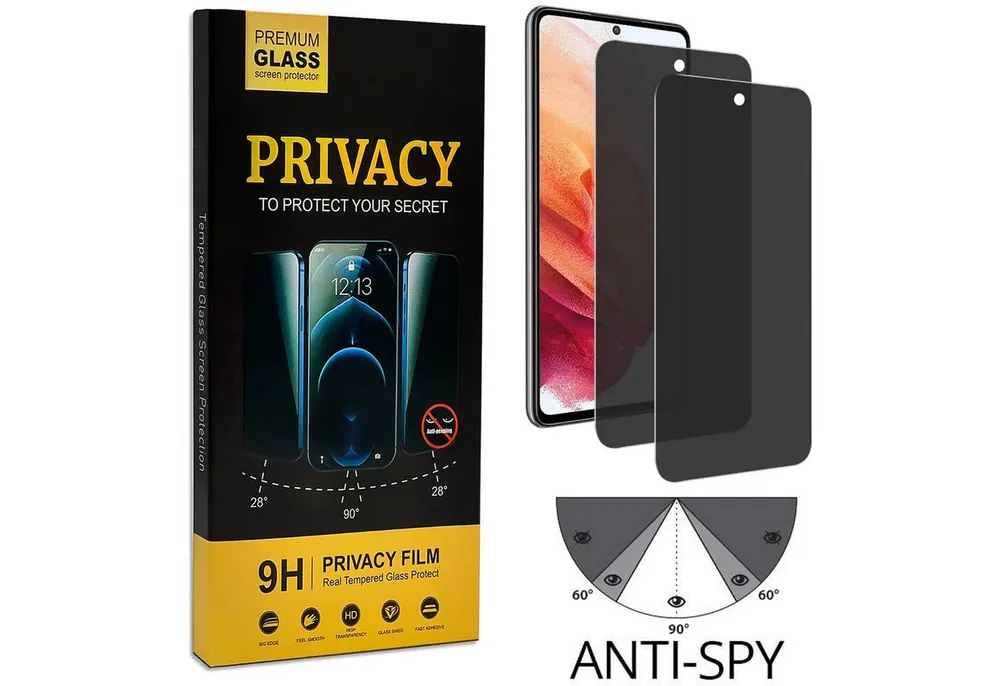 CoolGadget Schutzfolie Sichtschutz Panzerfolie für Samsung Galaxy A54 5G, (Spar-Set 2in1, Fullscreen), Privacy Glas 2x Anti-Spy Schutzfolie für Samsung Galaxy A54 5G Folie