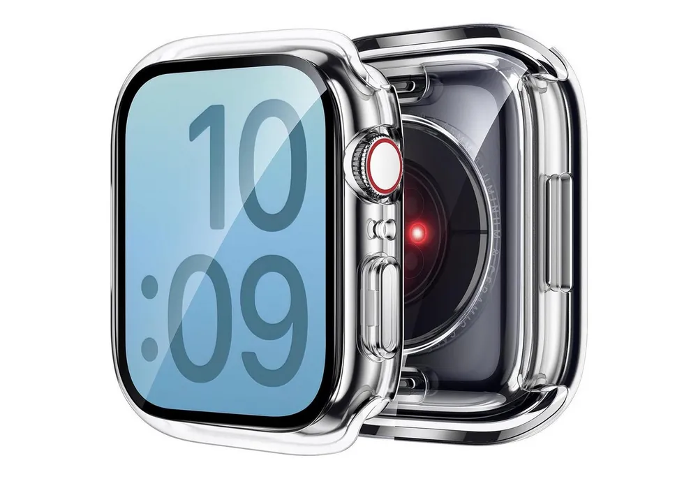 CoolGadget Smartwatch-Hülle Silikon Case Hülle für Apple Watch 7 8 9 mit 45mm 4,5 cm, Schutzhülle 45mm für Apple Watch Series 7 8 9