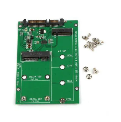 Adapter CoreParts MSNX1100 M.2 NGFF mSATA auf SATA, Grün, 110 mm