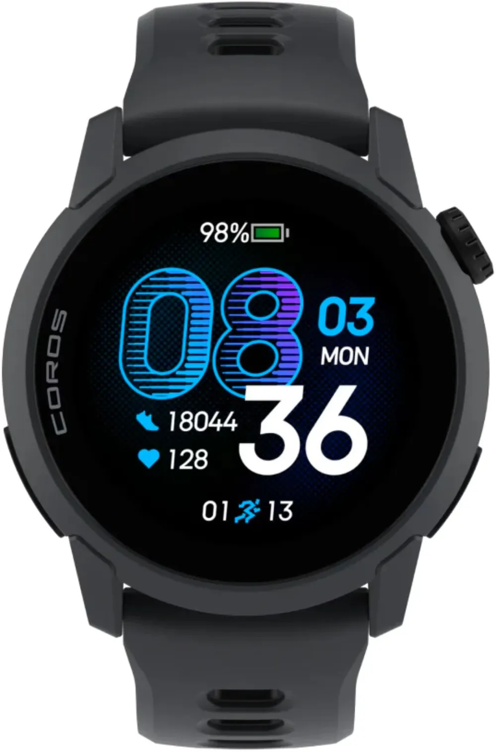 COROS Sportuhr PACE 4 Silikon Black