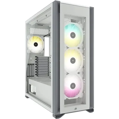 Corsair iCUE 7000X RGB gehärtetes Glas USB 3.0 Weiß