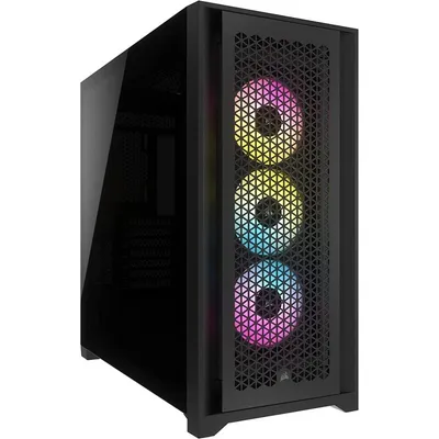 Corsair iCUE 5000D RGB AIRFLOW gehärtetes Glas USB 3.2 Schwarz