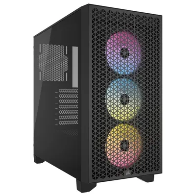 Corsair 3000D RGB AIRFLOW gehärtetes Glas USB 3.2 Schwarz