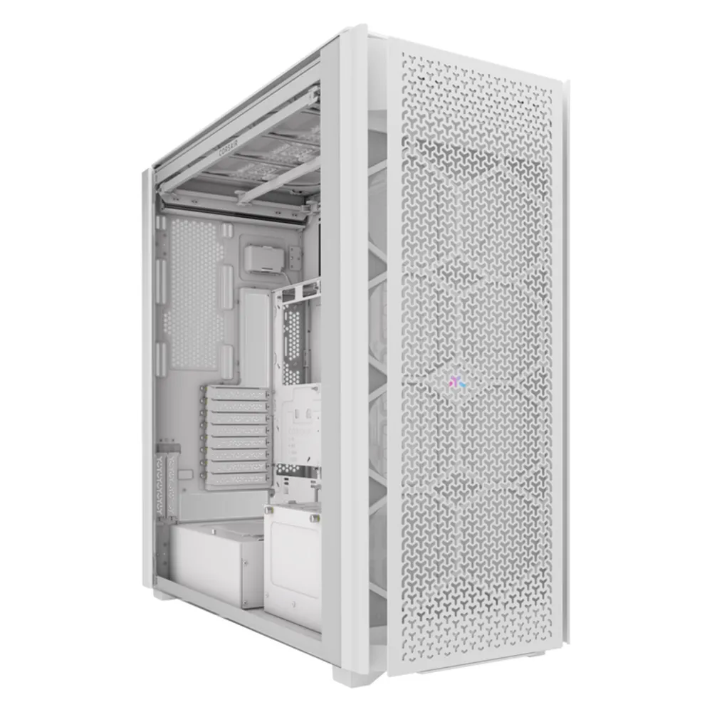 Corsair iCUE LINK 9000D RGB AIRFLOW Full Tower ATX gehärtetes Glas USB-C Weiß