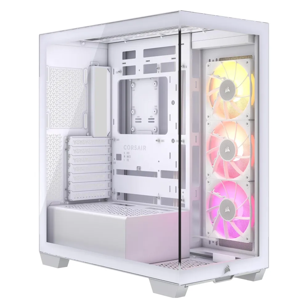 Corsair iCUE LINK 3500X RGB Mid-Tower gehärtetes Glas USB-C Weiß