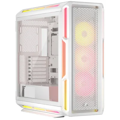 Corsair iCUE LINK 5000T LX RGB Mid-Tower EATX gehärtetes Glas USB-C weiß