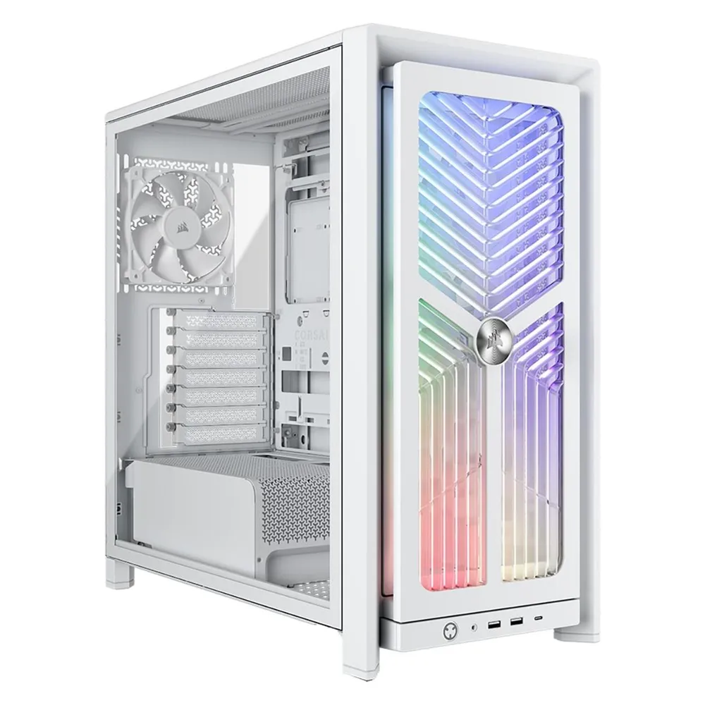 ATX Tower Corsair FRAME 4000X RS ARGB Weiss Glas Modular High Airflow
