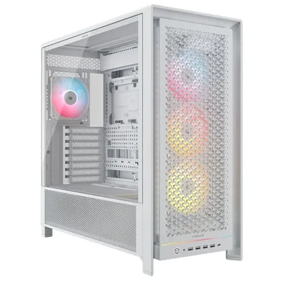 Corsair FRAME 5000 RS ARGB E-ATX Tower gehärtetes Glas USB-C weiß