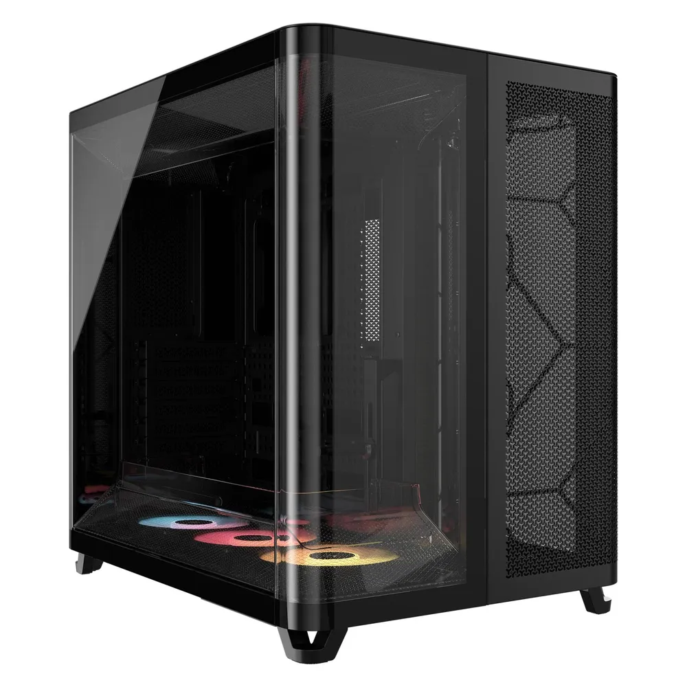 PC-Gehäuse Corsair AIR 5400 Black ARGB Tempered Glass Triple-Kammer ATX