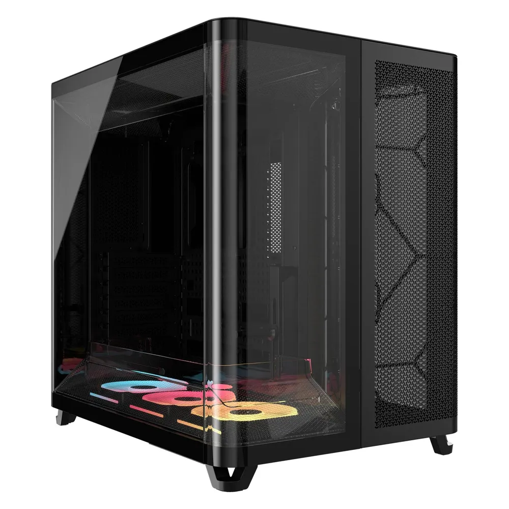 Corsair AIR 5400 LX-R Link RGB Dreikammer-Gehäuse aus gehärtetem Glas