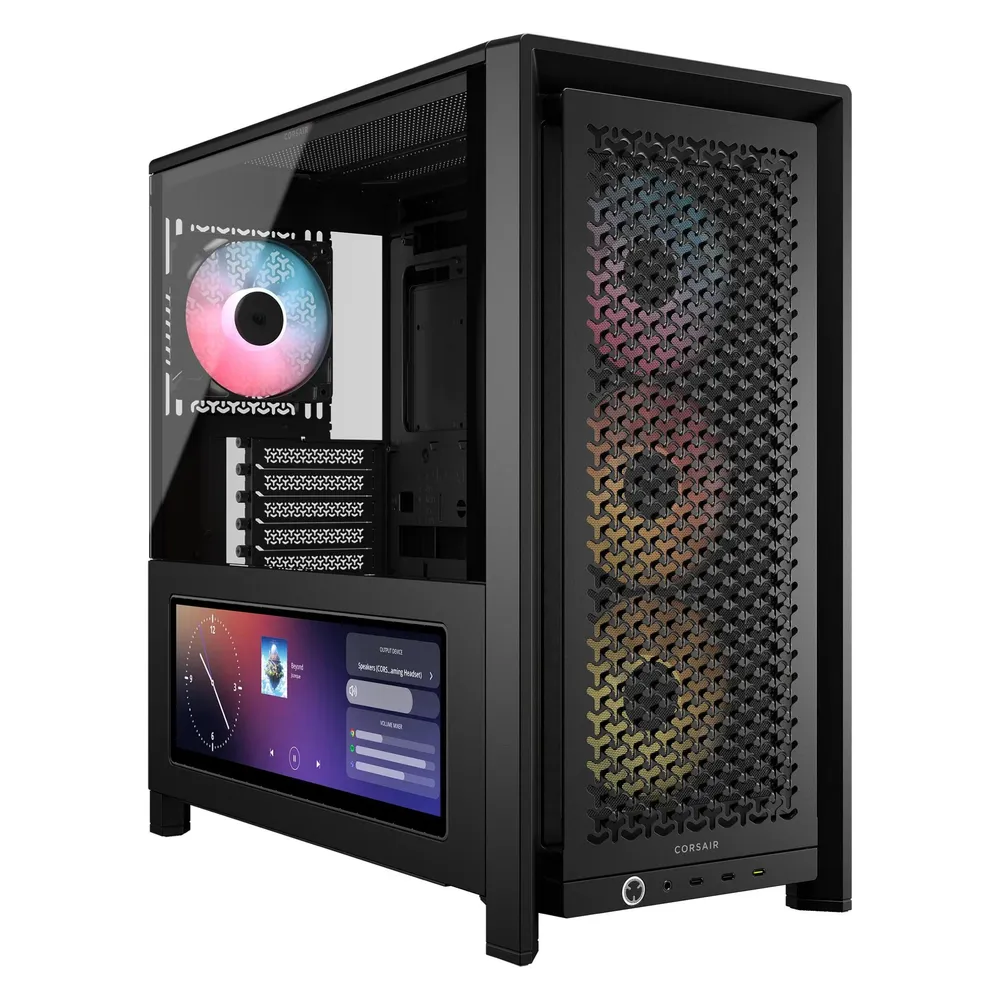 Tower-Gehäuse Corsair FRAME 4000D LCD RS ARGB schwarz Seitenpanel LCD