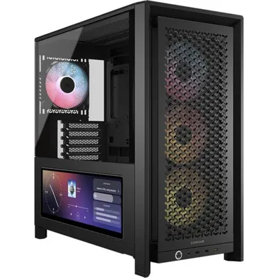 Tower-Gehäuse Corsair FRAME 4000D LCD RS ARGB schwarz Seitenpanel LCD