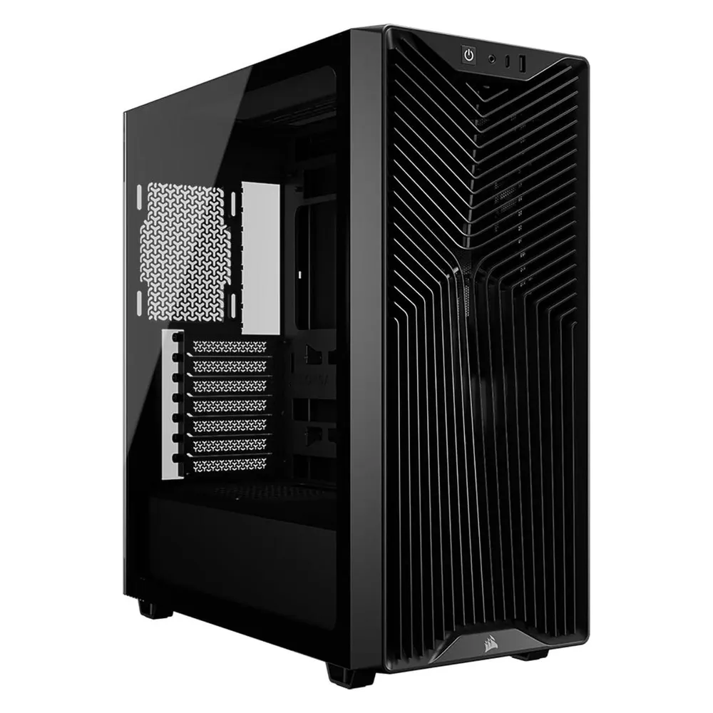 PC-Gehäuse Corsair 3200D RS Mid-Tower Schwarz 3x RS120 Lüfter USB-C