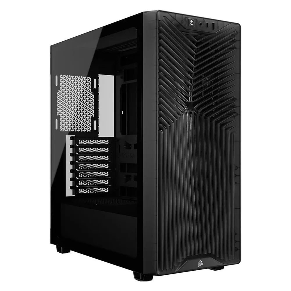 PC-Gehäuse Corsair 3200D RS Mid-Tower 3x RS120 Lüfter Glas USB-C Grau