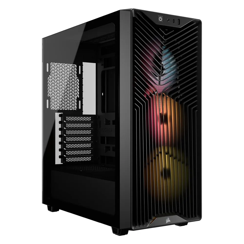 PC-Gehäuse Corsair 3200D RS ARGB Mid-Tower Schwarz 3x ARGB-Lüfter USB-C