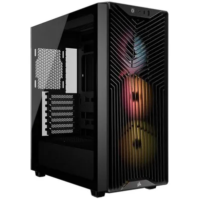 PC-Gehäuse Corsair 3200D RS ARGB Mid-Tower Schwarz 3x ARGB-Lüfter USB-C
