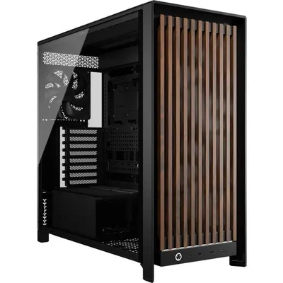 PC-Gehäuse Corsair Frame 5000D Wood RS Midi Tower Schwarz Nussbaum